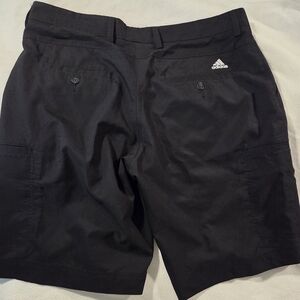 Men's Adidas Solid Black Khaki Shorts Size 38 Regular